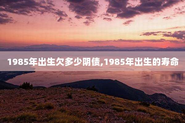1985年出生欠多少阴债,1985年出生的寿命