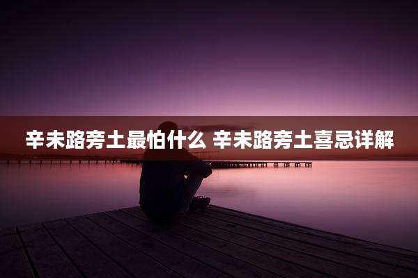 辛未路旁土最怕什么 辛未路旁土喜忌详解