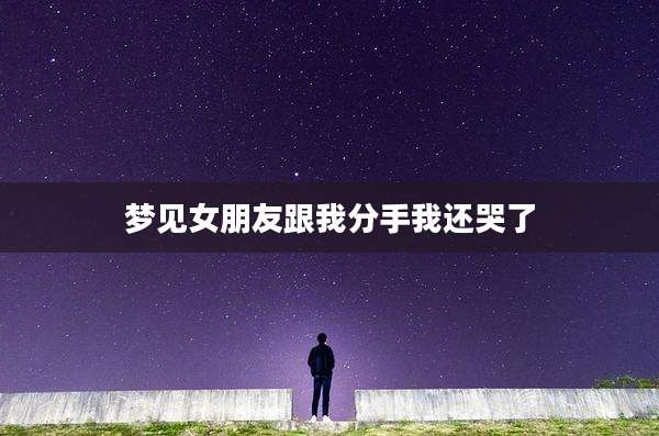 梦见女朋友跟我分手我还哭了