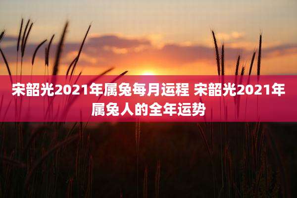 宋韶光2021年属兔每月运程 宋韶光2021年属兔人的全年运势