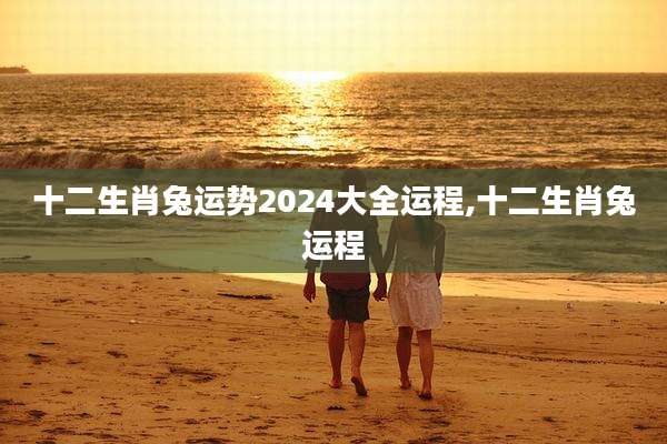 十二生肖兔运势2024大全运程,十二生肖兔运程