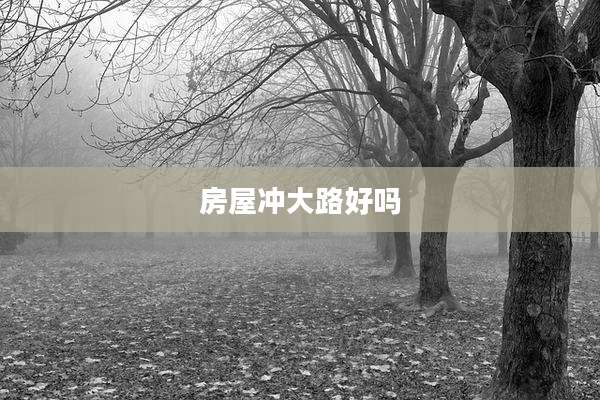房屋冲大路好吗