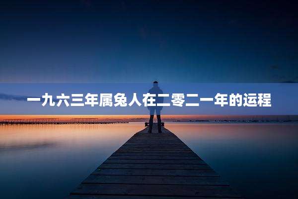 一九六三年属兔人在二零二一年的运程