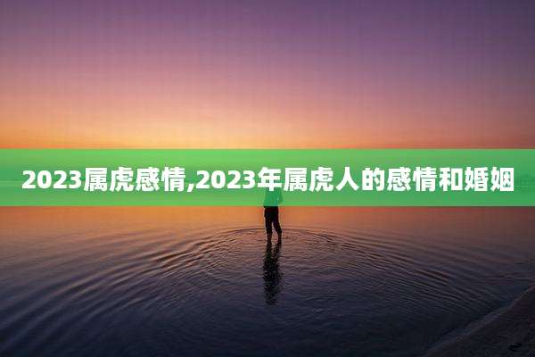 2023属虎感情,2023年属虎人的感情和婚姻