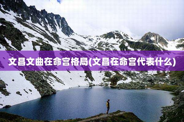 文昌文曲在命宫格局(文昌在命宫代表什么)