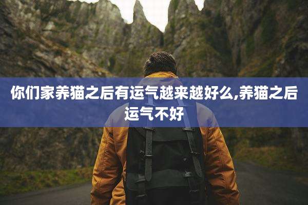 你们家养猫之后有运气越来越好么,养猫之后运气不好