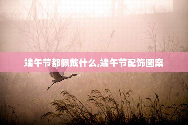 端午节都佩戴什么,端午节配饰图案