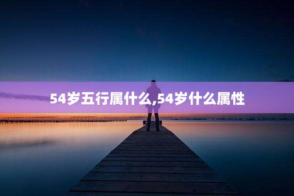 54岁五行属什么,54岁什么属性