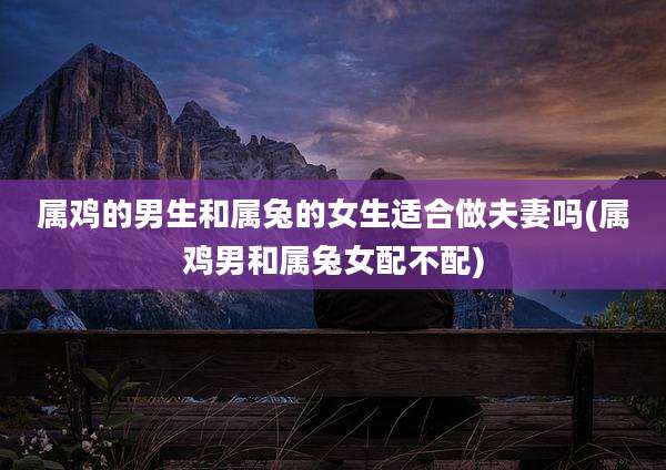 属鸡的男生和属兔的女生适合做夫妻吗(属鸡男和属兔女配不配)