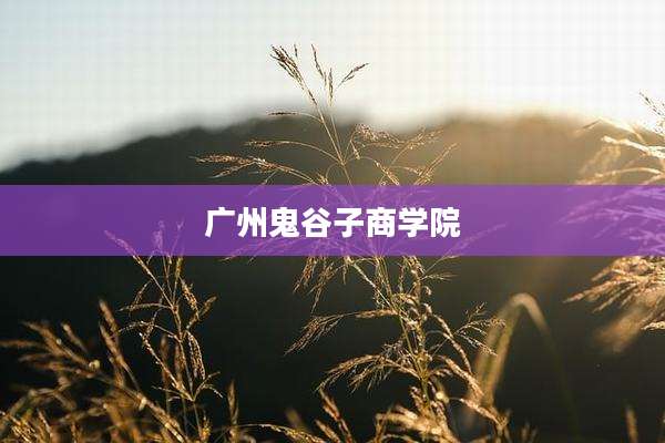 广州鬼谷子商学院