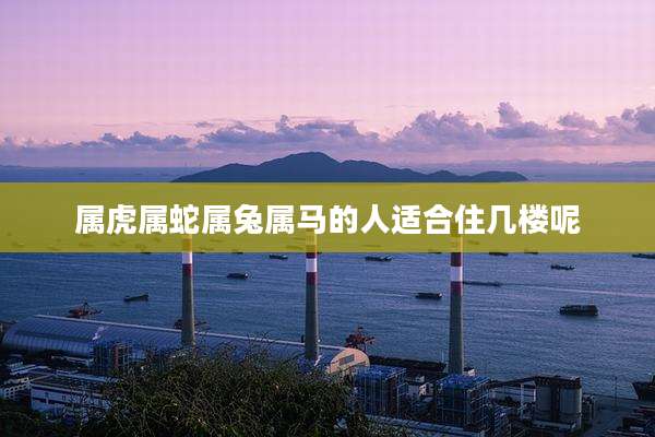 属虎属蛇属兔属马的人适合住几楼呢