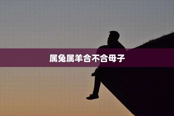 属兔属羊合不合母子