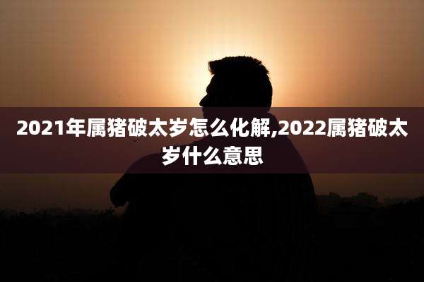 2021年属猪破太岁怎么化解,2022属猪破太岁什么意思
