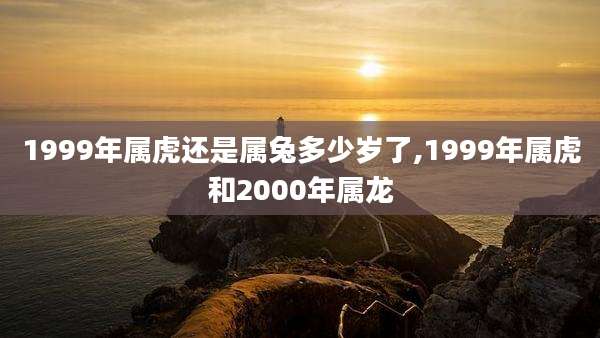 1999年属虎还是属兔多少岁了,1999年属虎和2000年属龙