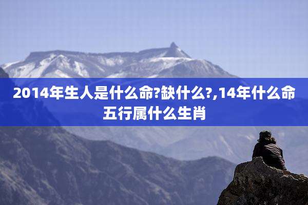 2014年生人是什么命?缺什么?,14年什么命五行属什么生肖