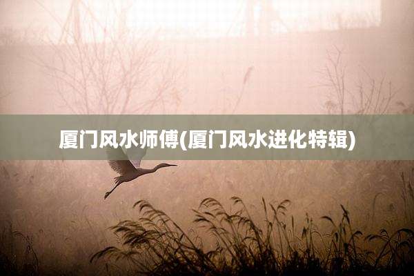 厦门风水师傅(厦门风水进化特辑)
