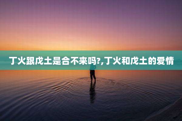丁火跟戊土是合不来吗?,丁火和戊土的爱情