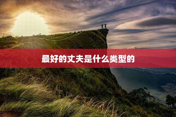 最好的丈夫是什么类型的