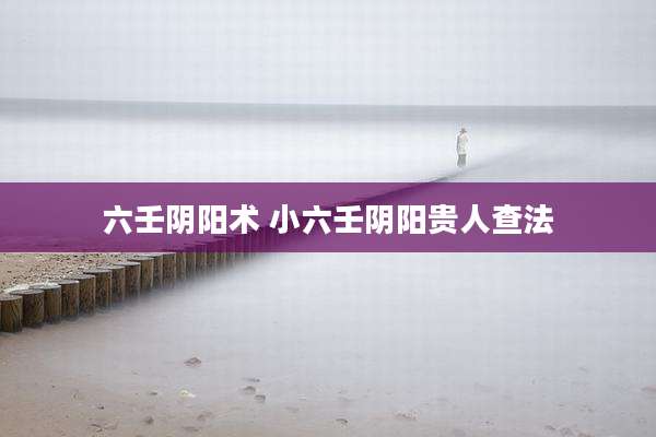 六壬阴阳术 小六壬阴阳贵人查法