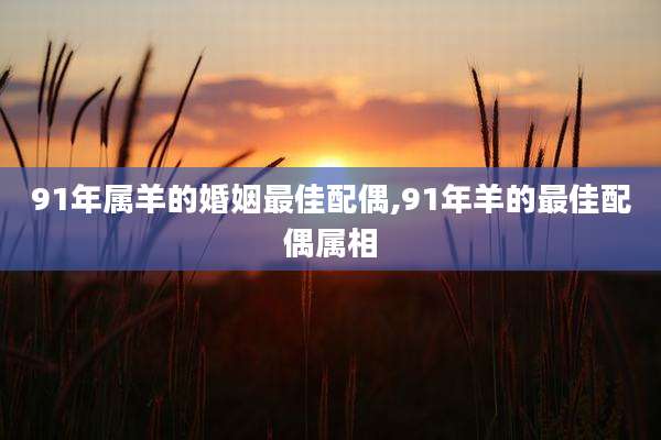91年属羊的婚姻最佳配偶,91年羊的最佳配偶属相