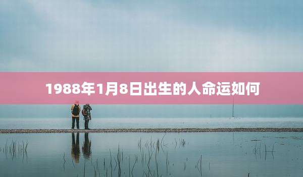 1988年1月8日出生的人命运如何