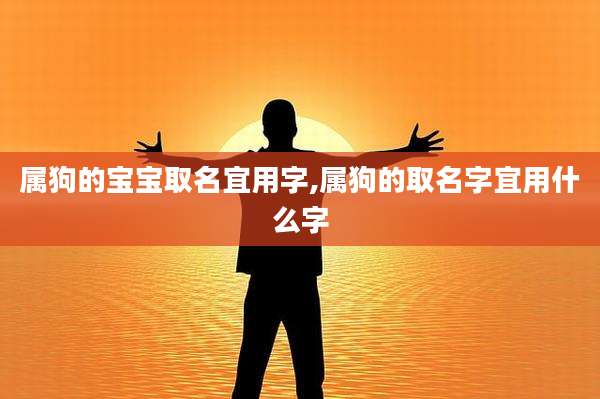 属狗的宝宝取名宜用字,属狗的取名字宜用什么字