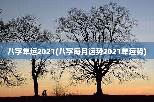 八字年运2021(八字每月运势2021年运势)