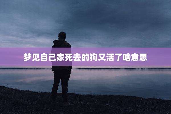 梦见自己家死去的狗又活了啥意思