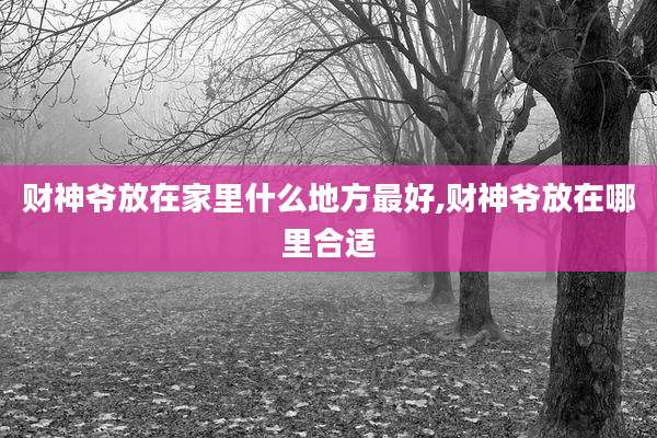 财神爷放在家里什么地方最好,财神爷放在哪里合适
