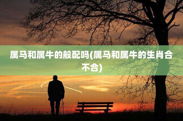 属马和属牛的般配吗(属马和属牛的生肖合不合)