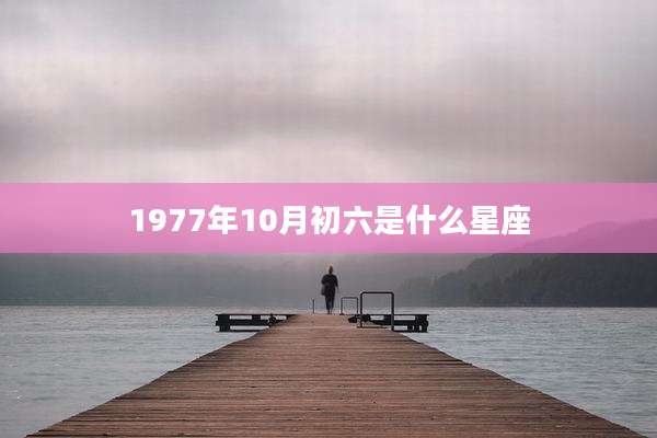 1977年10月初六是什么星座