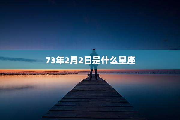 73年2月2日是什么星座