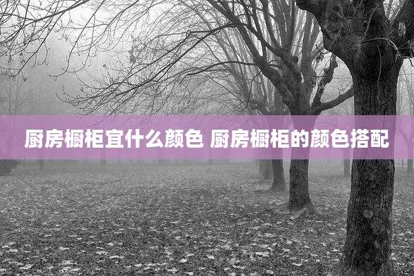 厨房橱柜宜什么颜色 厨房橱柜的颜色搭配