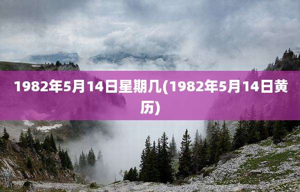 1982年5月14日星期几(1982年5月14日黄历)