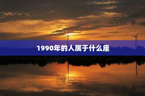 1990年的人属于什么座