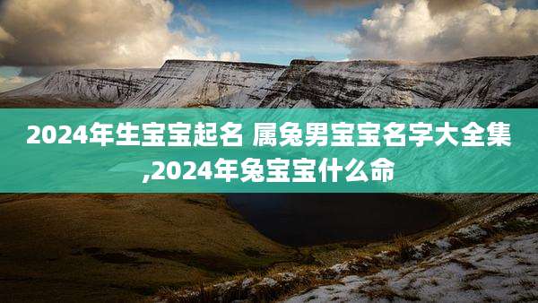 2024年生宝宝起名 属兔男宝宝名字大全集,2024年兔宝宝什么命