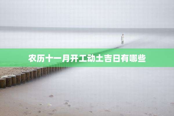 农历十一月开工动土吉日有哪些