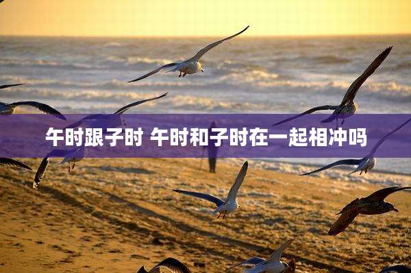午时跟子时 午时和子时在一起相冲吗