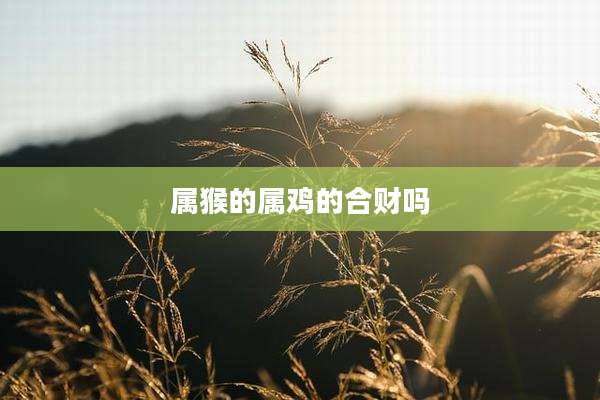 属猴的属鸡的合财吗