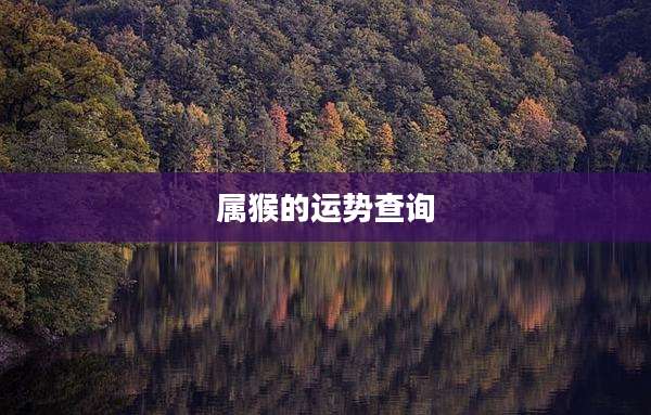 属猴的运势查询