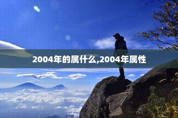 2004年的属什么,2004年属性