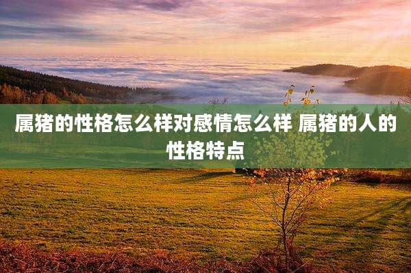 属猪的性格怎么样对感情怎么样 属猪的人的性格特点
