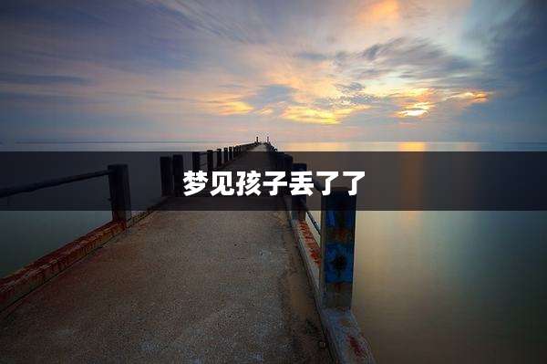 梦见孩子丢了了
