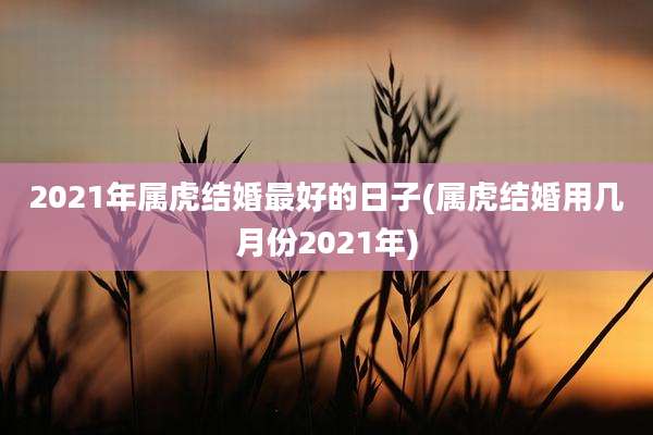 2021年属虎结婚最好的日子(属虎结婚用几月份2021年)