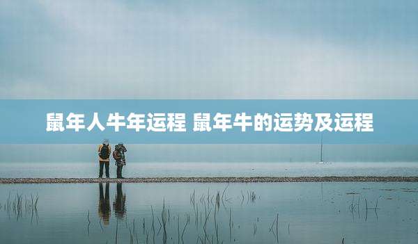 鼠年人牛年运程 鼠年牛的运势及运程
