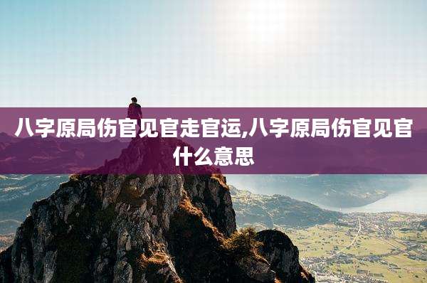 八字原局伤官见官走官运,八字原局伤官见官什么意思