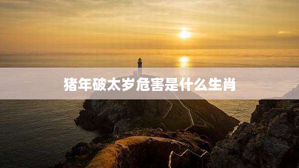 猪年破太岁危害是什么生肖