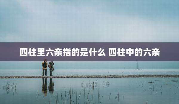 四柱里六亲指的是什么 四柱中的六亲