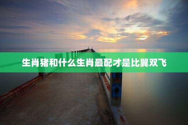 生肖猪和什么生肖最配才是比翼双飞
