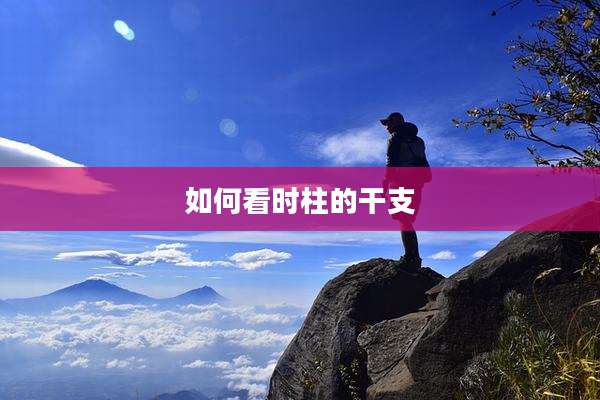 如何看时柱的干支